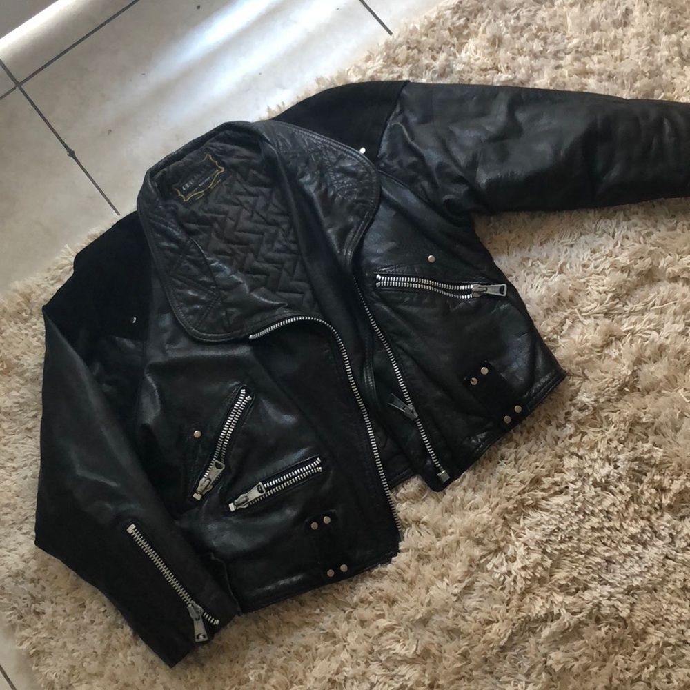 Amazing vintage leather suede jacket
